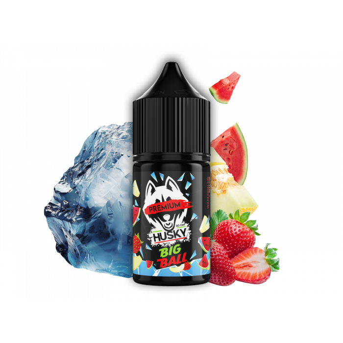 Жидкость HUSKY PREMIUM Strong Big Ball 30 мл (Арбуз, дыня, клубника и лед)