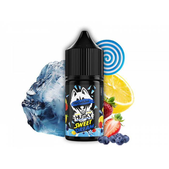 Жидкость HUSKY PREMIUM STRONG Sweet Dream Конфета черника лимон клубника лёд