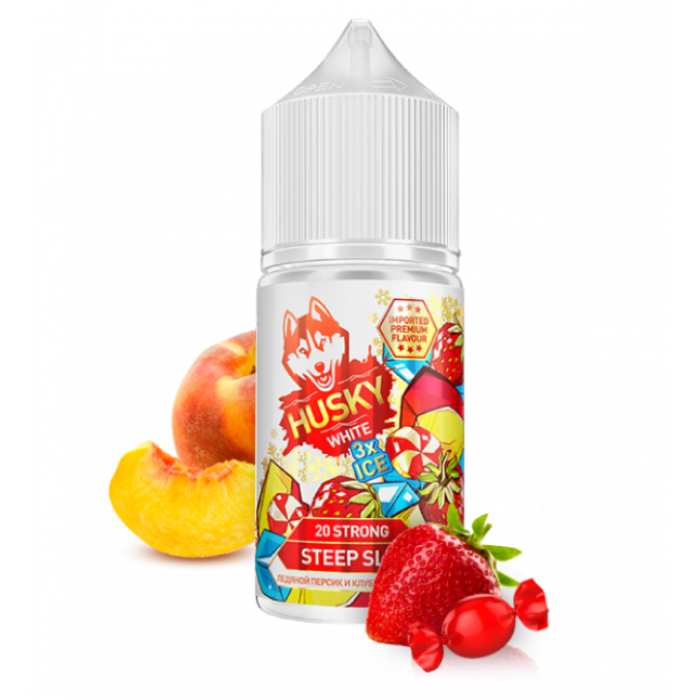 Жидкость HUSKY White (импорт) Steep Slope Персик, клубника, лёд 30 мл Strong