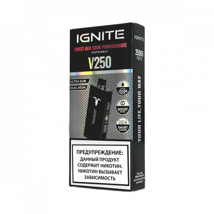 IGNITE V250 Black 25000 Кисло сладкий гранат