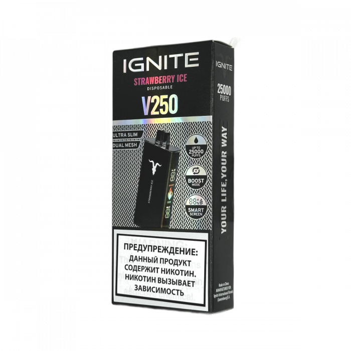 IGNITE V250 Black 25000 Ледяная клубника