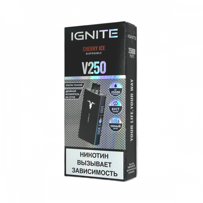 IGNITE V250 Black 25000 Вишня лёд