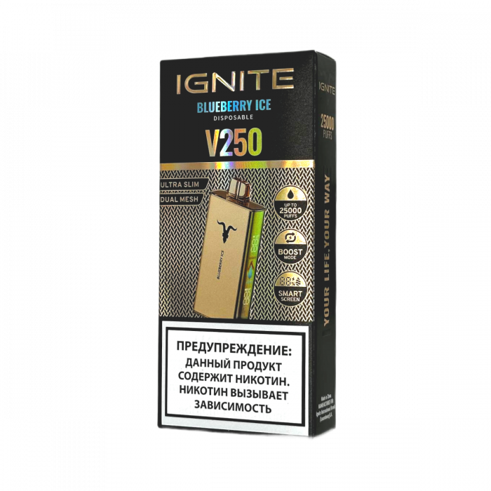 IGNITE V250 Gold 25000 Черничный лёд