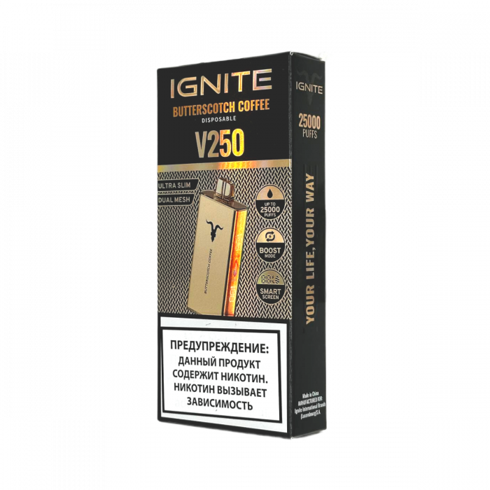 IGNITE V250 Gold 25000 Кофе с ирисками