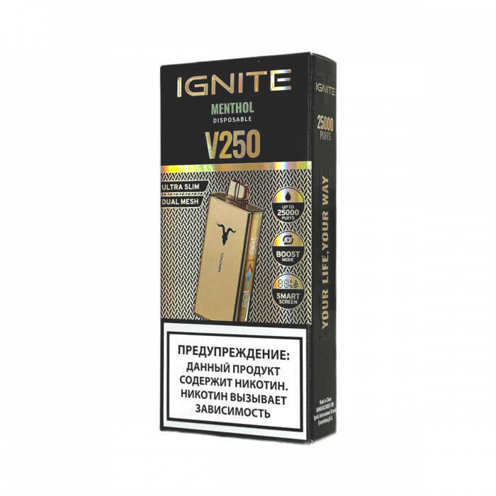 IGNITE V250 Gold 25000 Ментол