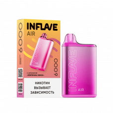 INFLAVE AIR Земляника, Лимон 6000 затяжек
