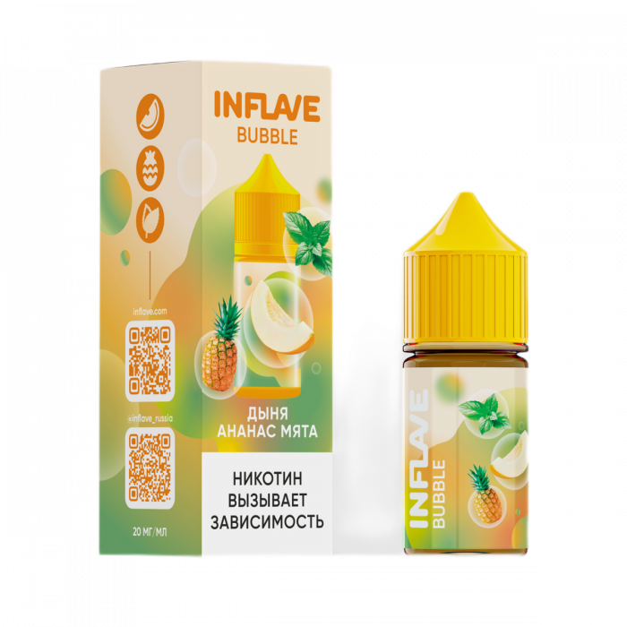 Жидкость INFLAVE BUBBLE Дыня, ананас, мята