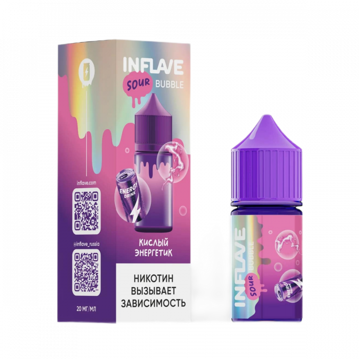 Жидкость INFLAVE BUBBLE Кислый энергетик