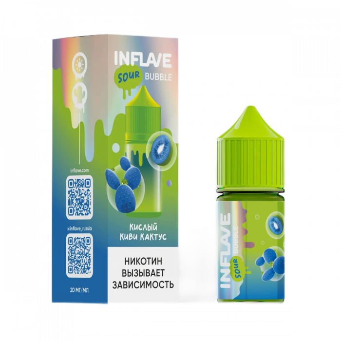Жидкость INFLAVE BUBBLE Кислый киви, кактус
