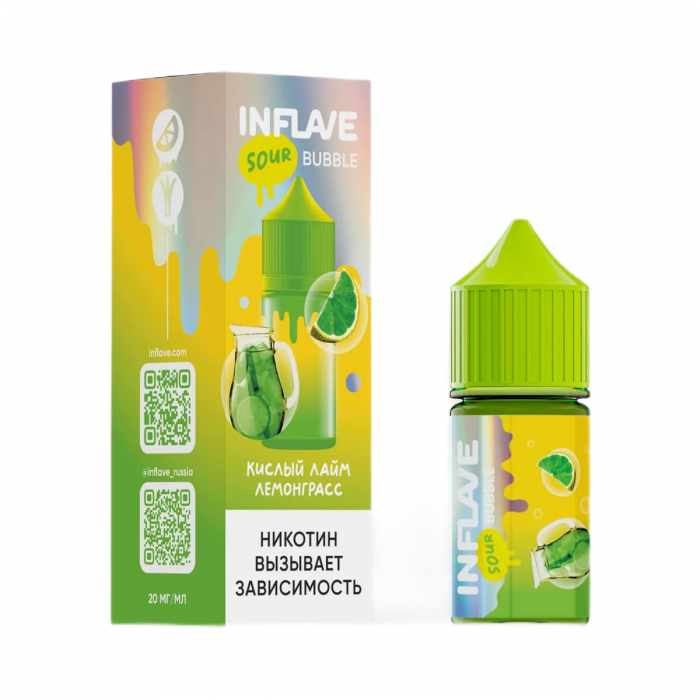 Жидкость INFLAVE BUBBLE Кислый лайм, лемонграсс