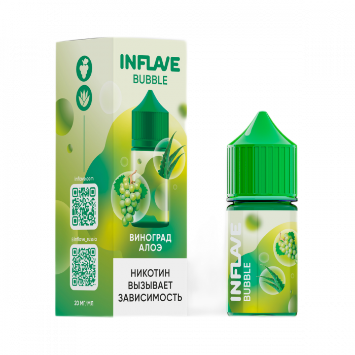 Жидкость INFLAVE BUBBLE Виноград, алоэ