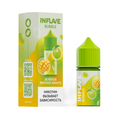 Жидкость INFLAVE BUBBLE Зеленое яблоко, манго