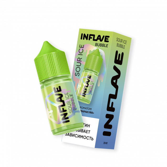 INFLAVE BUBBLE ICE Кислый киви, маракуйя 30мл