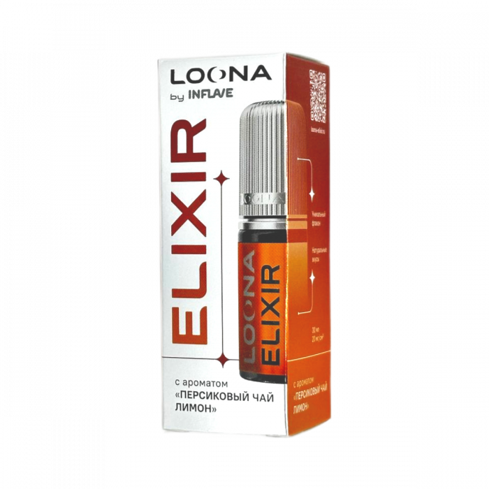 INFLAVE LOONA ELIXIR Персиковый чай, лимон