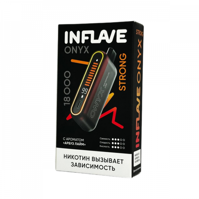INFLAVE ONYX 18000 Strong Арбуз, лайм