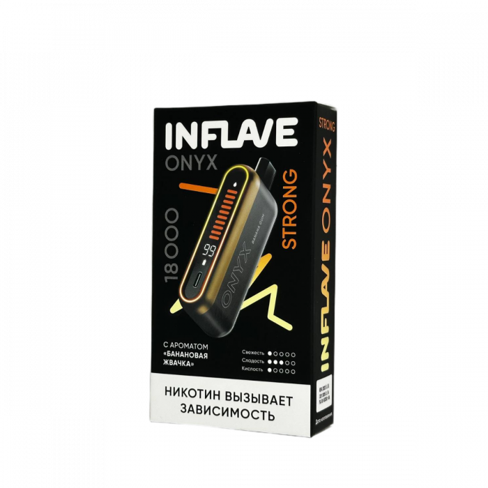 INFLAVE ONYX 18000 Strong Банановая жвачка