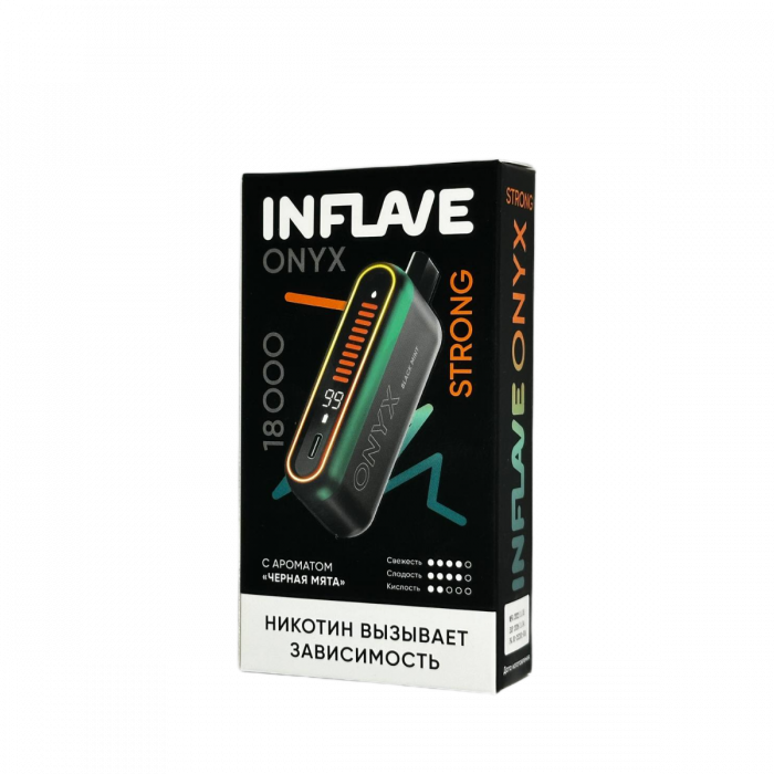 INFLAVE ONYX 18000 Strong Чёрная мята