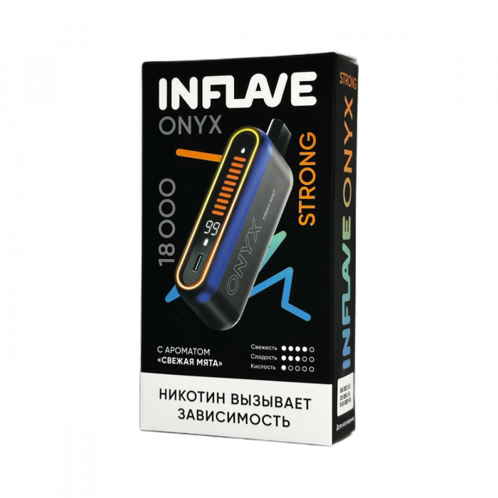 INFLAVE ONYX 18000 Strong Свежая мята