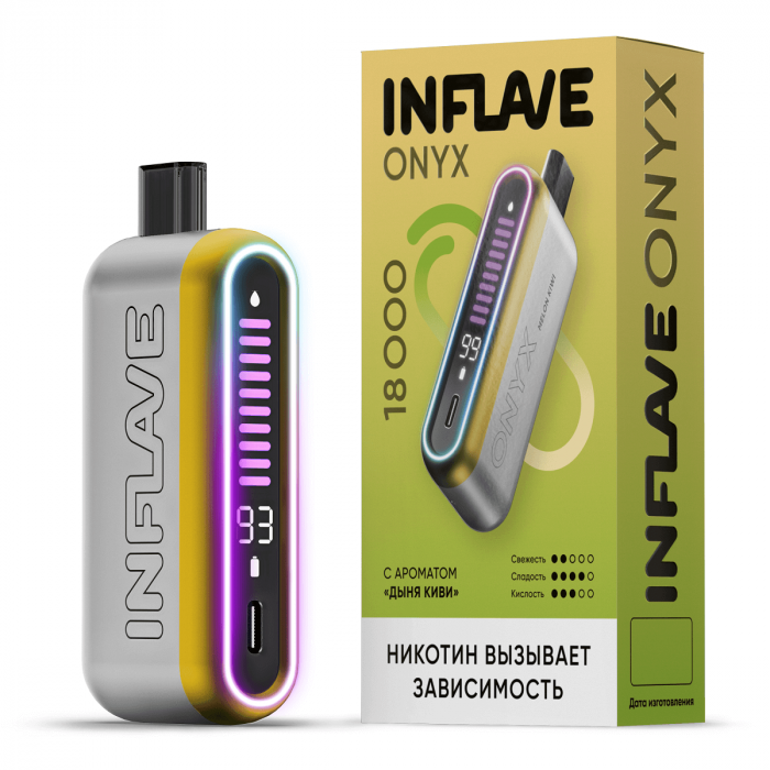 INFLAVE ONYX 18000 Дыня Киви