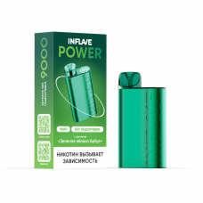INFLAVE POWER Зеленое Яблоко-Арбуз (9000 затяжек)
