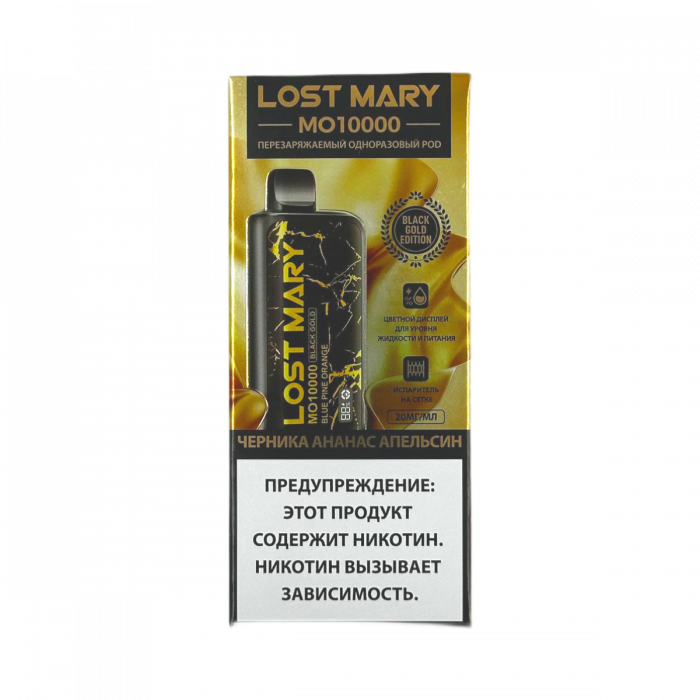 LOST MARY Black Gold MO10000 Черника, ананас, апельсин