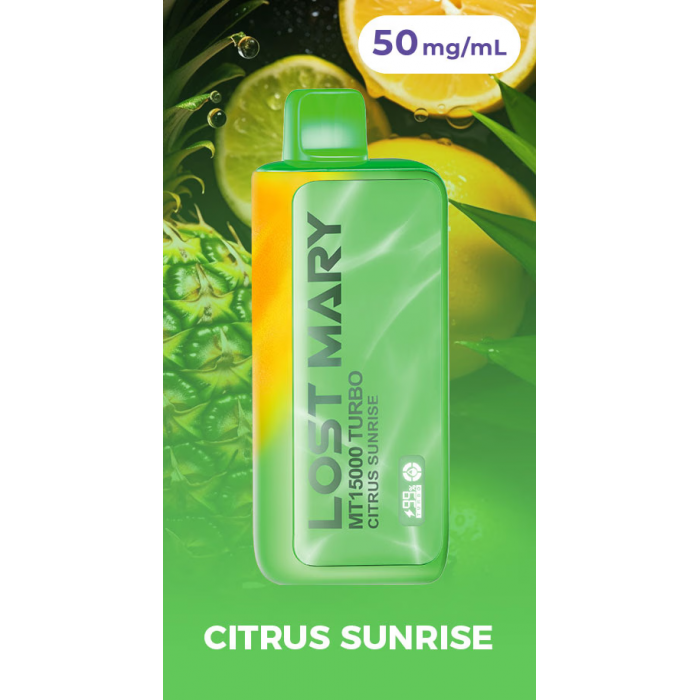 LOST MARY MT 15000 Тропические фрукты, баха сплеш (Тропический цитрусовый микс)