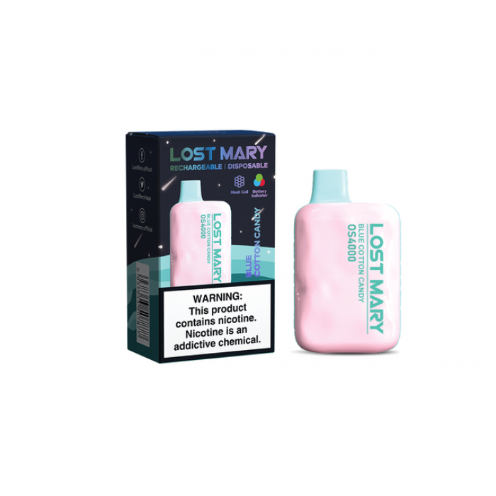 Lost Mary OS4000 Blue Cotton Candy (Черничая Сахарная Вата)
