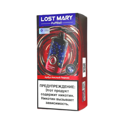 LOST MARY PUFFBALL 30000 Арбуз, кислый персик