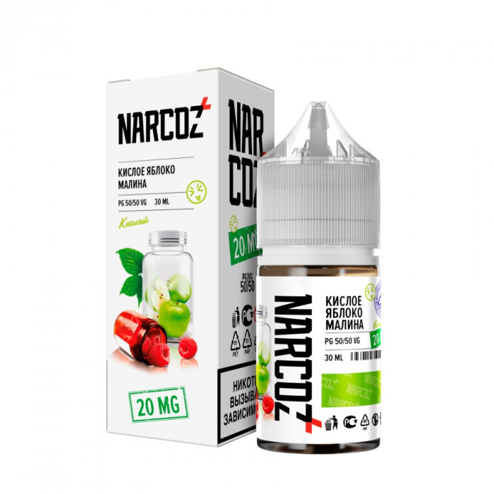 Жидкость NARCOZ STRONG Кислое яблоко, малина