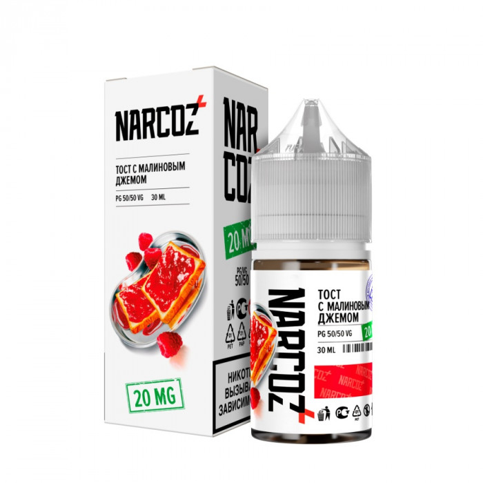 Жидкость NARCOZ STRONG Тост с малиновым джемом