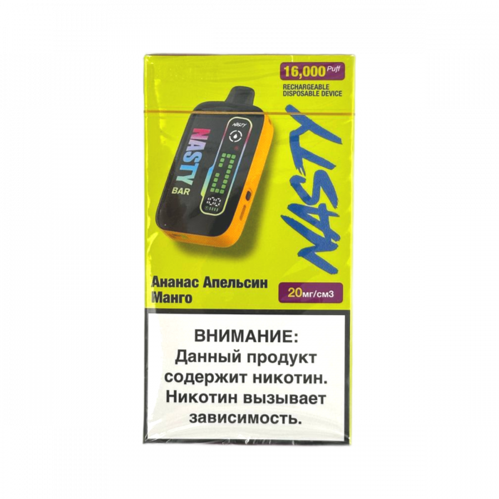 NASTY BAR D16Ki 16000 Ананас, апельсин, манго