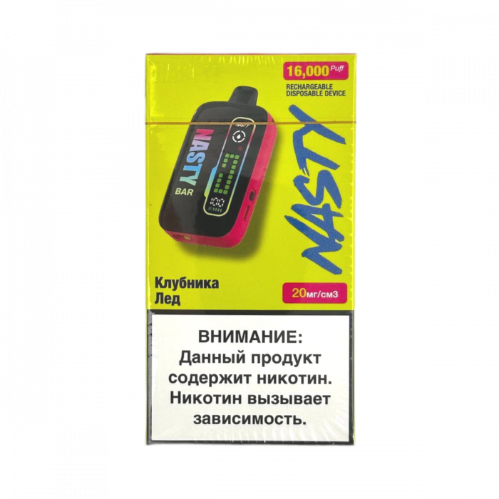 NASTY BAR D16Ki 16000 Клубника, лёд
