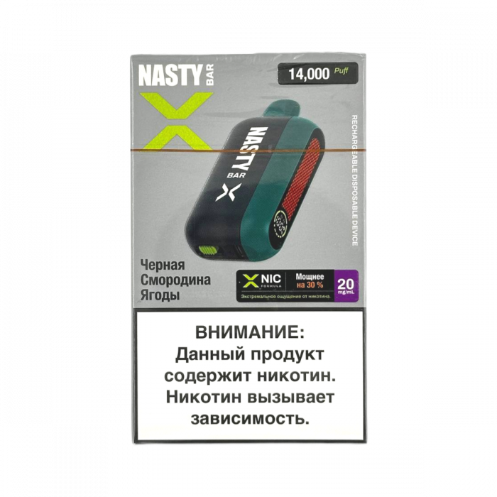 NASTY BAR X14Ki 14000 Чёрная смородина, ягоды