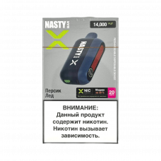 NASTY BAR X14Ki 14000 Персик, лёд