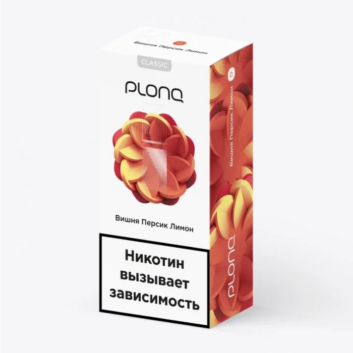 Жидкость PLONQ 30мл Вишня, персик, лимон