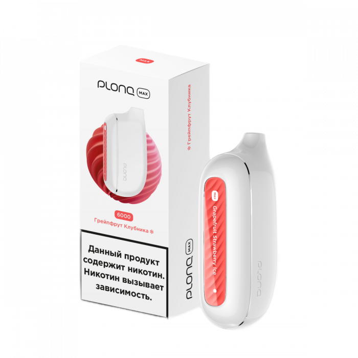 Plonq MAX 6000 Грейпфрут, клубника