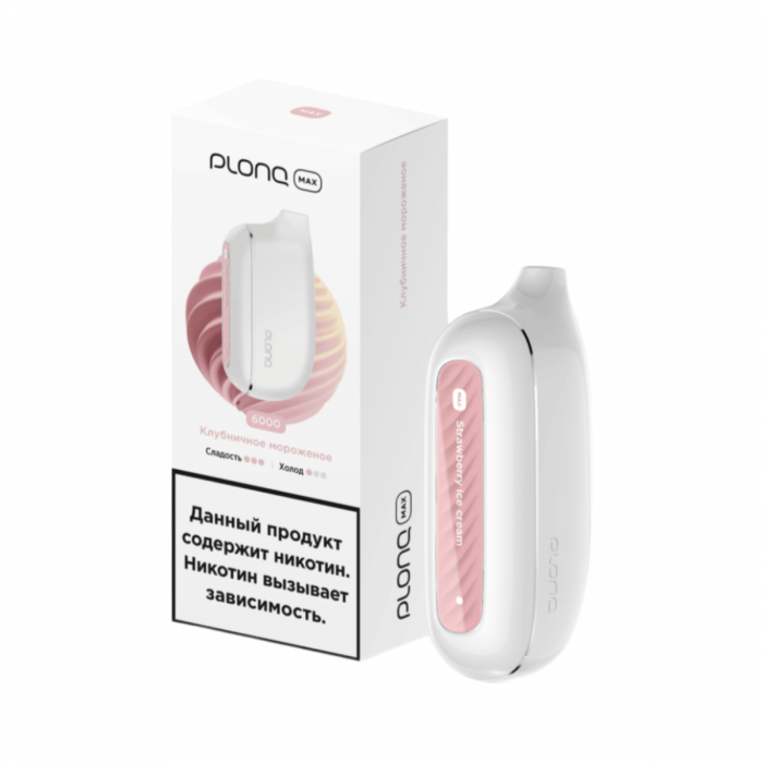 Plonq MAX 6000 Клубничное мороженое