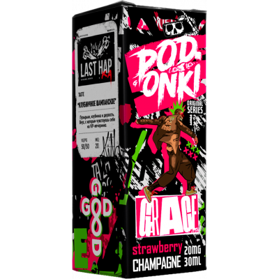 Жидкость PODONKI LAST HAP STRONG Клубничное Шампанское