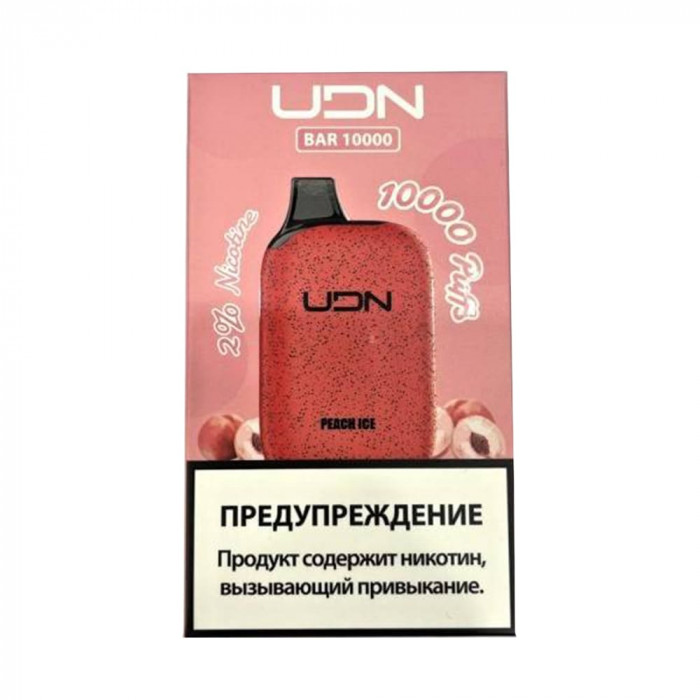 UDN BAR 10000 Peach ICE (Ледяной Персик)