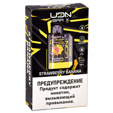 UDN BAR X III 7000 Strawberry Banana (Клубника-Банан)