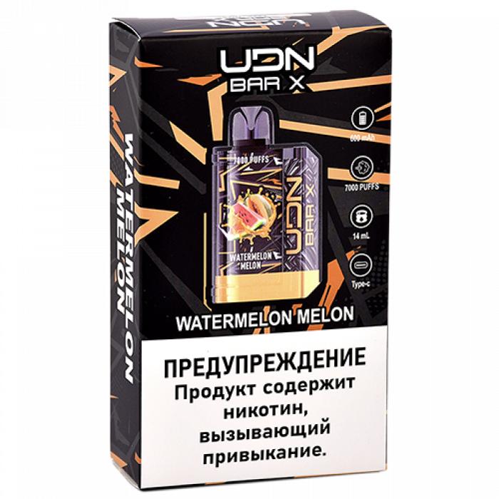 UDN BAR X III 7000 Watermelon Melon (Арбуз-Дыня)