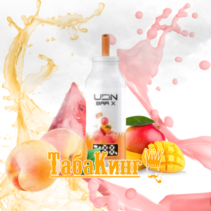 UDN BAR X LED 7000 Mango Peach Watermelon (Манго, персик, арбуз)