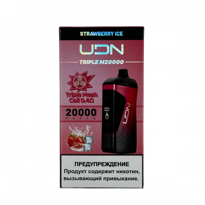 UDN Triple M 20000 Strawberry Ice (Клубника, Лёд)