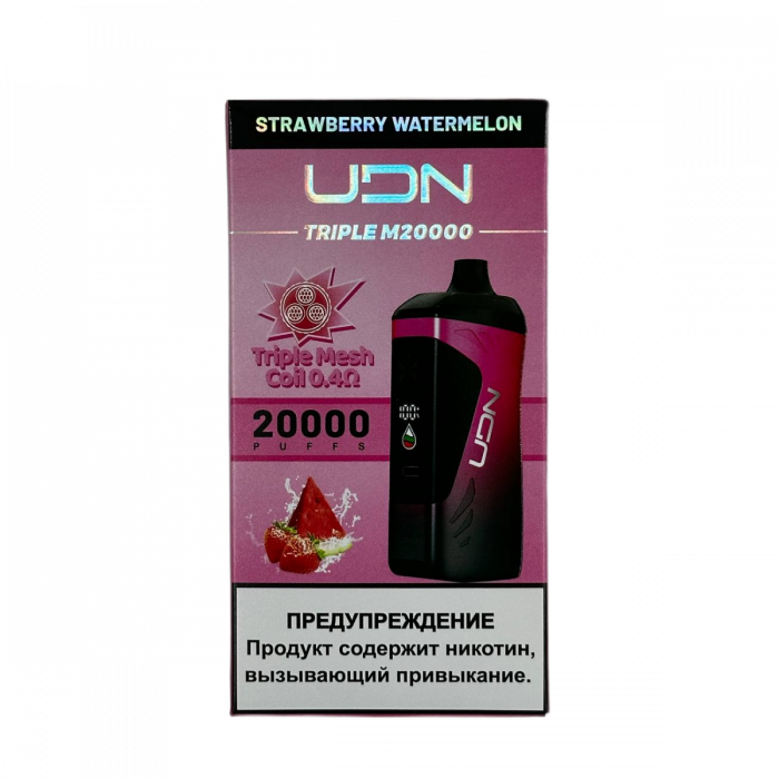 UDN Triple M 20000 Strawberry Watermelon (Клубника, Арбуз)