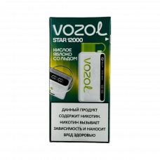 VОZOL STAR 12000 Кислое Яблоко со льдом