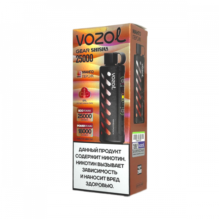 VOZOL GEAR SHISHA 25000 Манго, персик