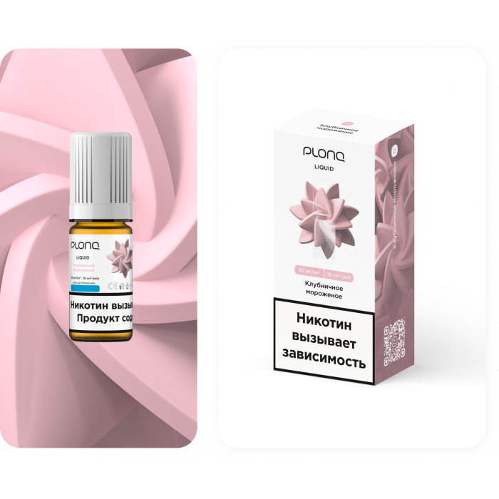 Жидкость Plonq Liquid 10 мл Клубничное мороженое