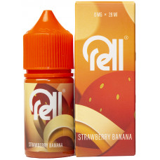 Жидкость RELL ORANGE Strawberry Banana (Клубника-Банан) 0% 28 мл